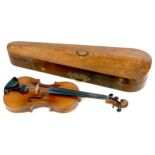 Five early 20th century and later violins