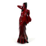 A Royal Doulton limited edition Flambe figure, modelled as 'Eastern Grace', HN3683, 32cm high.