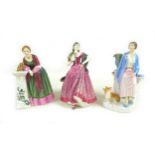 Three limited edition Royal Doulton figures, comprising 'Queen Elizabeth the Queen Mother as the