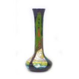A Moorcroft pottery New Dawn pattern bottle vase, by Emma Bossons, with impressed marks to its base,