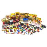 A large collection of model cars, including Matchbox, Corgi, Lledo, Hotwheels and other