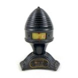 Masonic interest: a Thermo-Dial desktop thermometer, circa 1928, of beehive form on triangular base,