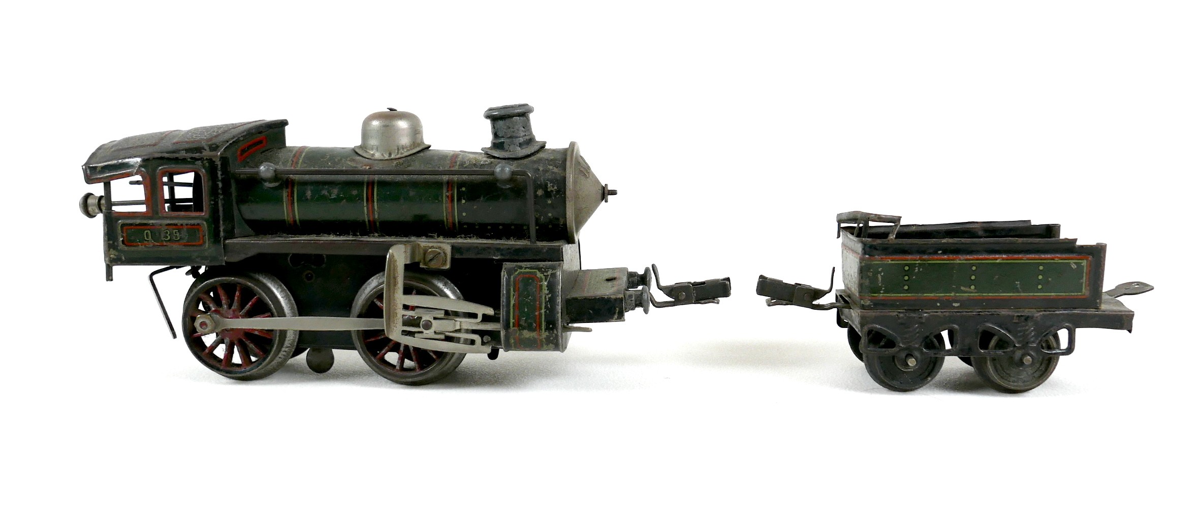 A collection of O gauge tinplate railway, early 20th century, including a clockwork Bassett-Lowke - Image 18 of 26