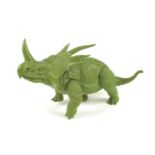 An Aurora plastic model of a Styracosaurus, from The Battle of the Gwangi, a Ray Harryhausen stop