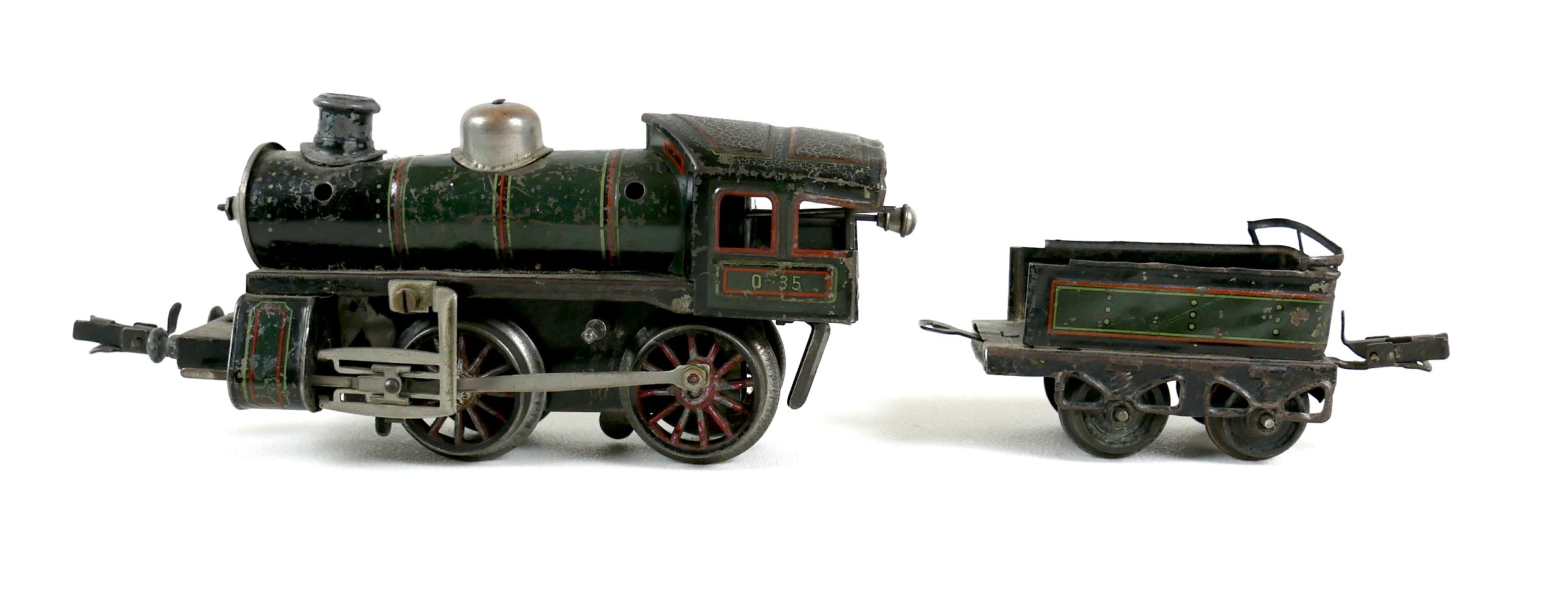 A collection of O gauge tinplate railway, early 20th century, including a clockwork Bassett-Lowke - Image 17 of 26