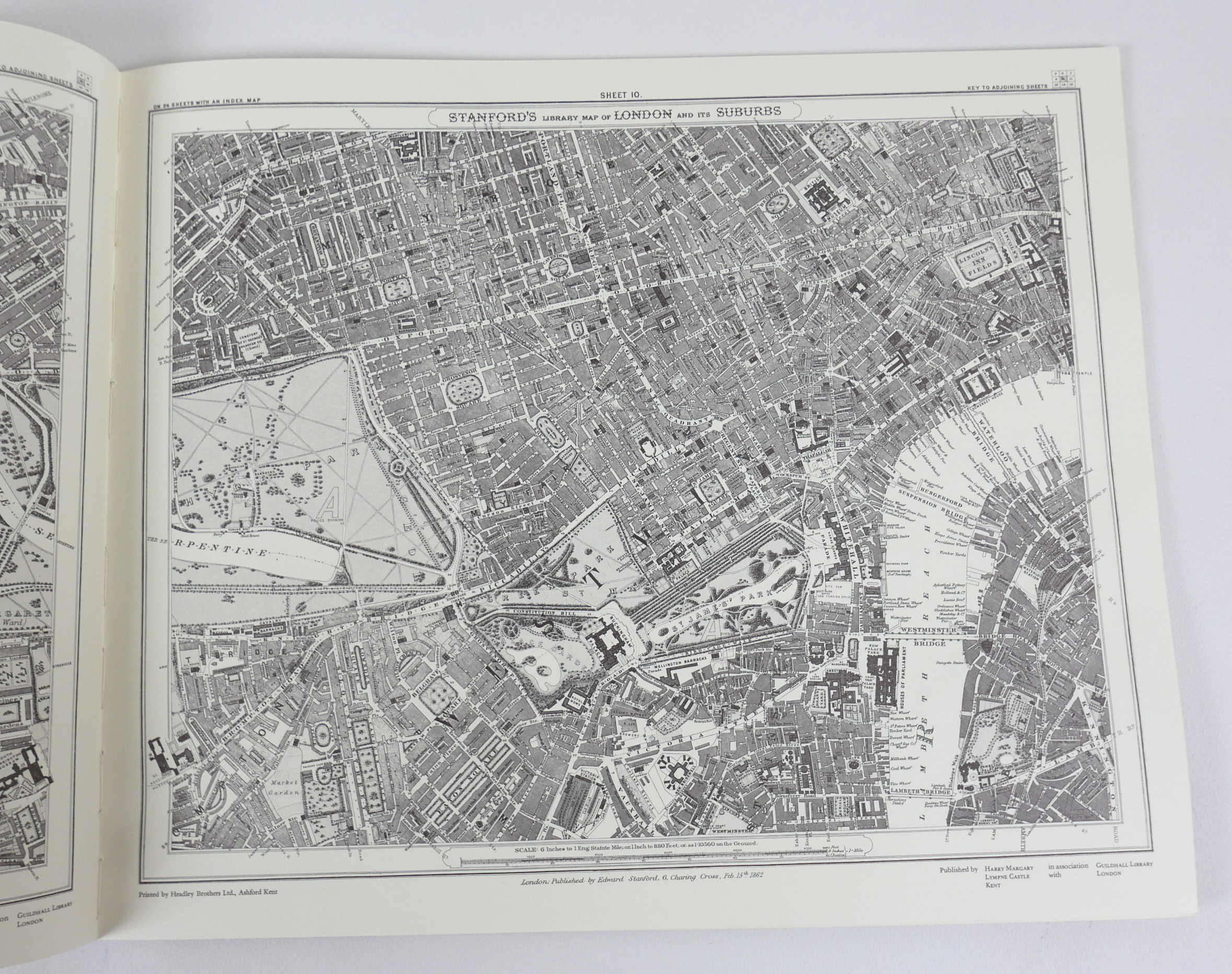 A copy of Stanford's Library Map of London and its Suburbs - Image 4 of 8