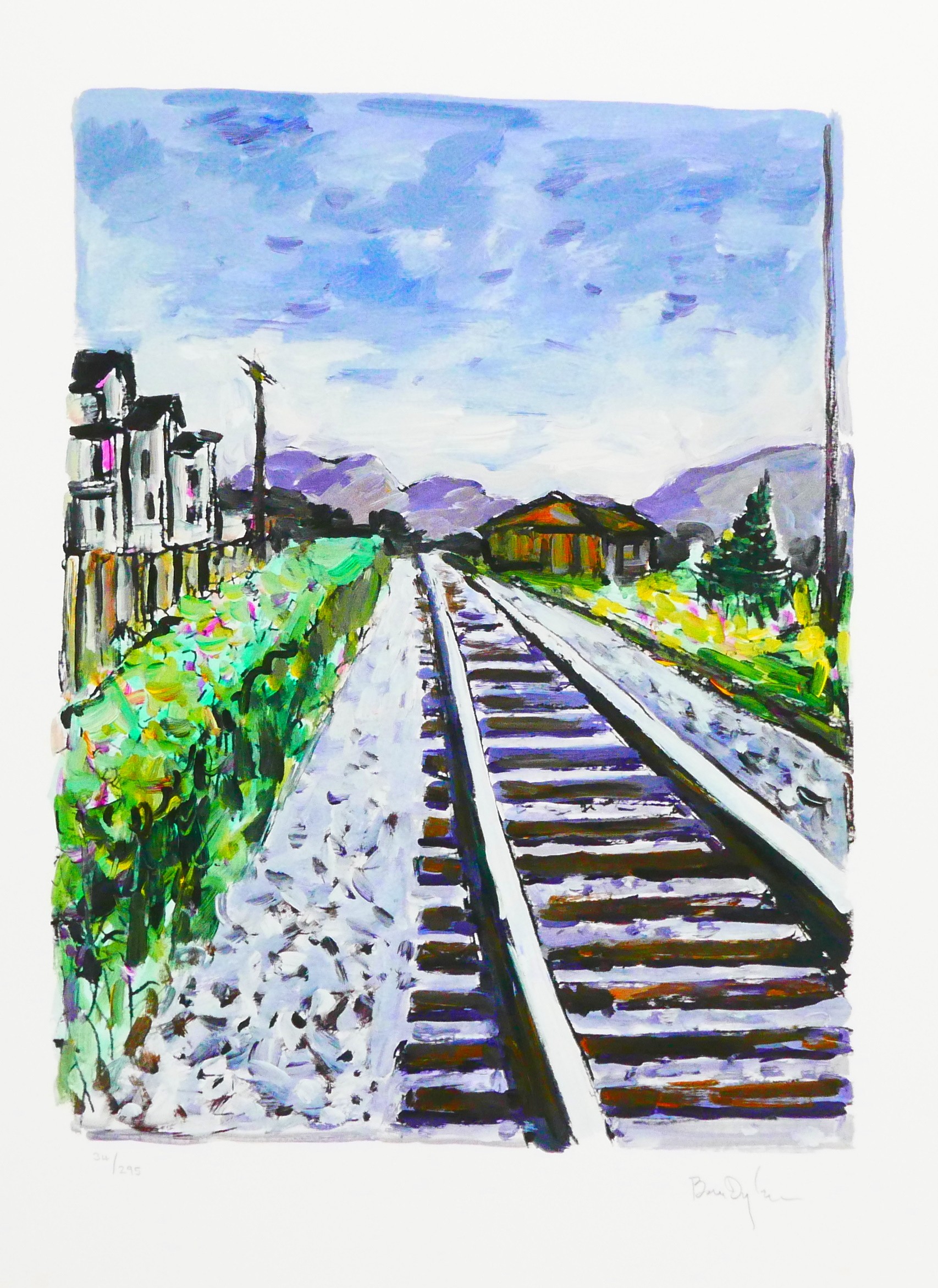 After Bob Dylan (American, b.1941-): Four 'Train Tracks' limited edition signed giclee prints, - Image 14 of 21
