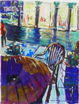 After Bob Dylan (American, b.1941-): 'Sidewalk Cafe' signed limited edition giclee print, from the