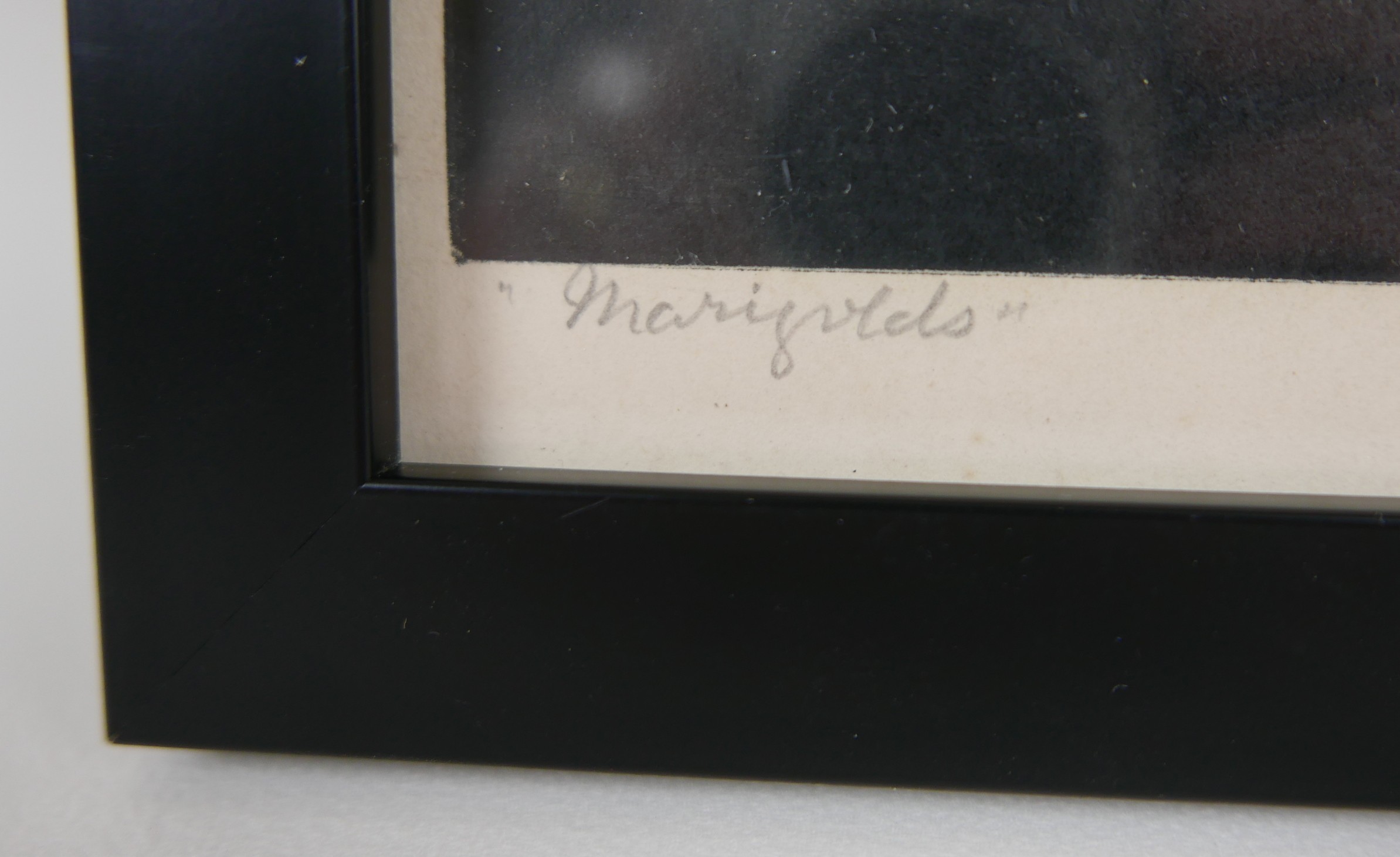 John Hall Thorpe (Australian, 1874-1947): 'Marigolds', signed in pencil lower right margin, - Image 4 of 14