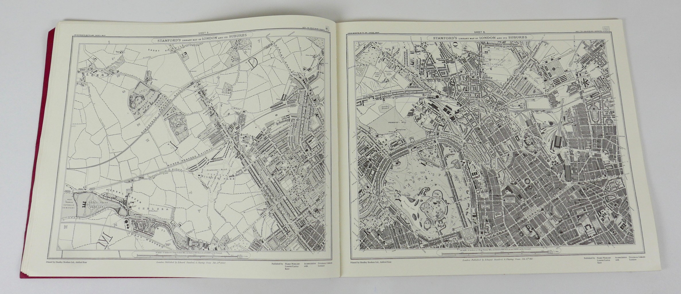 A copy of Stanford's Library Map of London and its Suburbs - Image 3 of 8