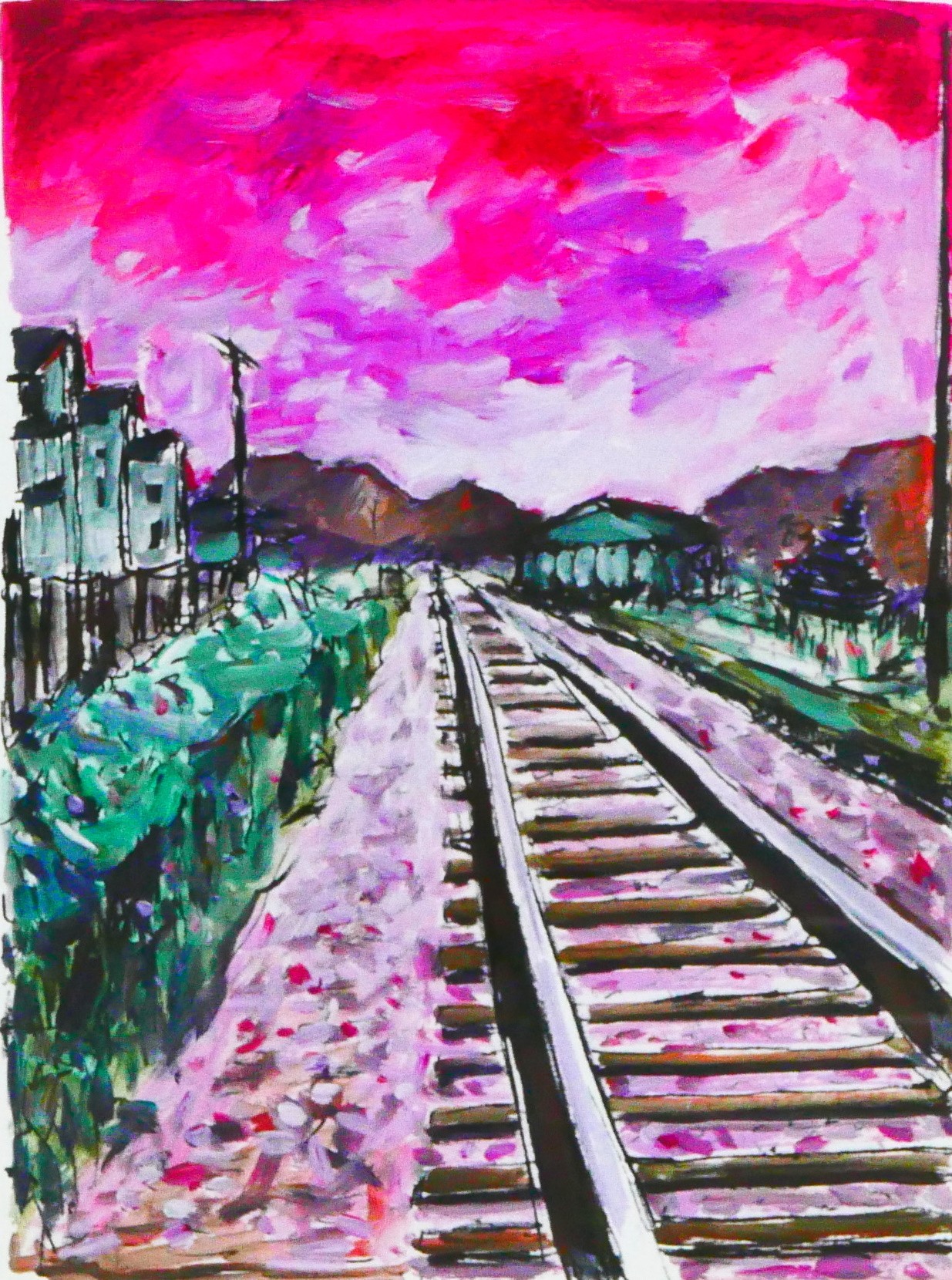 After Bob Dylan (American, b.1941-): Four 'Train Tracks' limited edition signed giclee prints, - Image 7 of 21