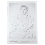 After David Hockney (British, b. 1937): a promotional exhibition poster, 'David Hockney New Drawings