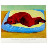 After David Hockney (British, b. 1937): a promotional exhibition poster, 'David Hockney Dog