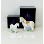 Two Royal Crown Derby paperweights, modelled exclusively for the Visitor Centre limited edition