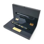 A Pelikan 'Wall Street' limited edition fountain pen, no 4390/4500, with slate affect barrel inset