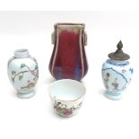 A collection of four Chinese porcelain vases,