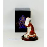 A Royal Crown Derby paperweight, modelled for Connaught House as a limited edition 'Playful