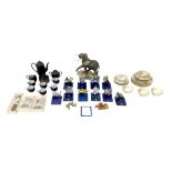 A collection of Franklin Mint ornaments and assorted table wares, comprising twelve Franklin Mint