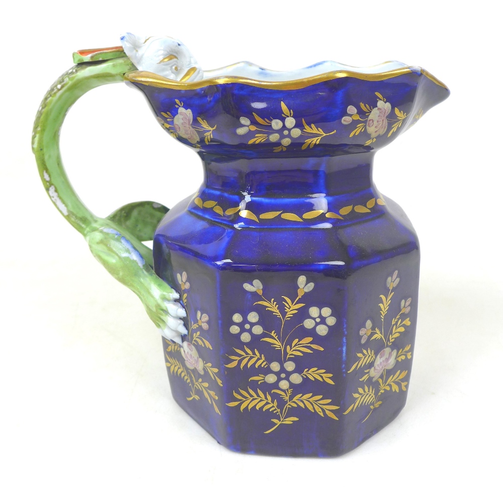 A group of four water jugs, including a Clarice Cliff tall jug with leaf and branch stylised handle, - Image 7 of 13