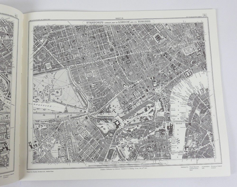 A copy of Stanford's Library Map of London and its Suburbs, 24 Sheets, on the scale of Six Inches to - Image 4 of 8