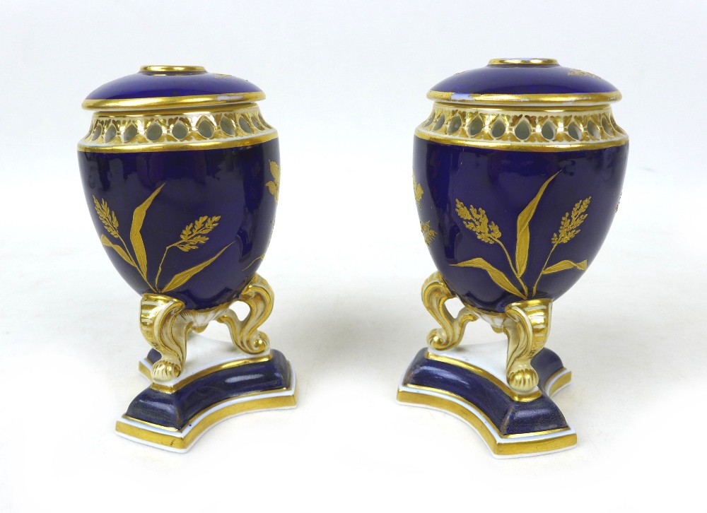 A collection of Grainger & Co Worcester wares, including a porcelain reticulated cup, cover and - Image 11 of 15