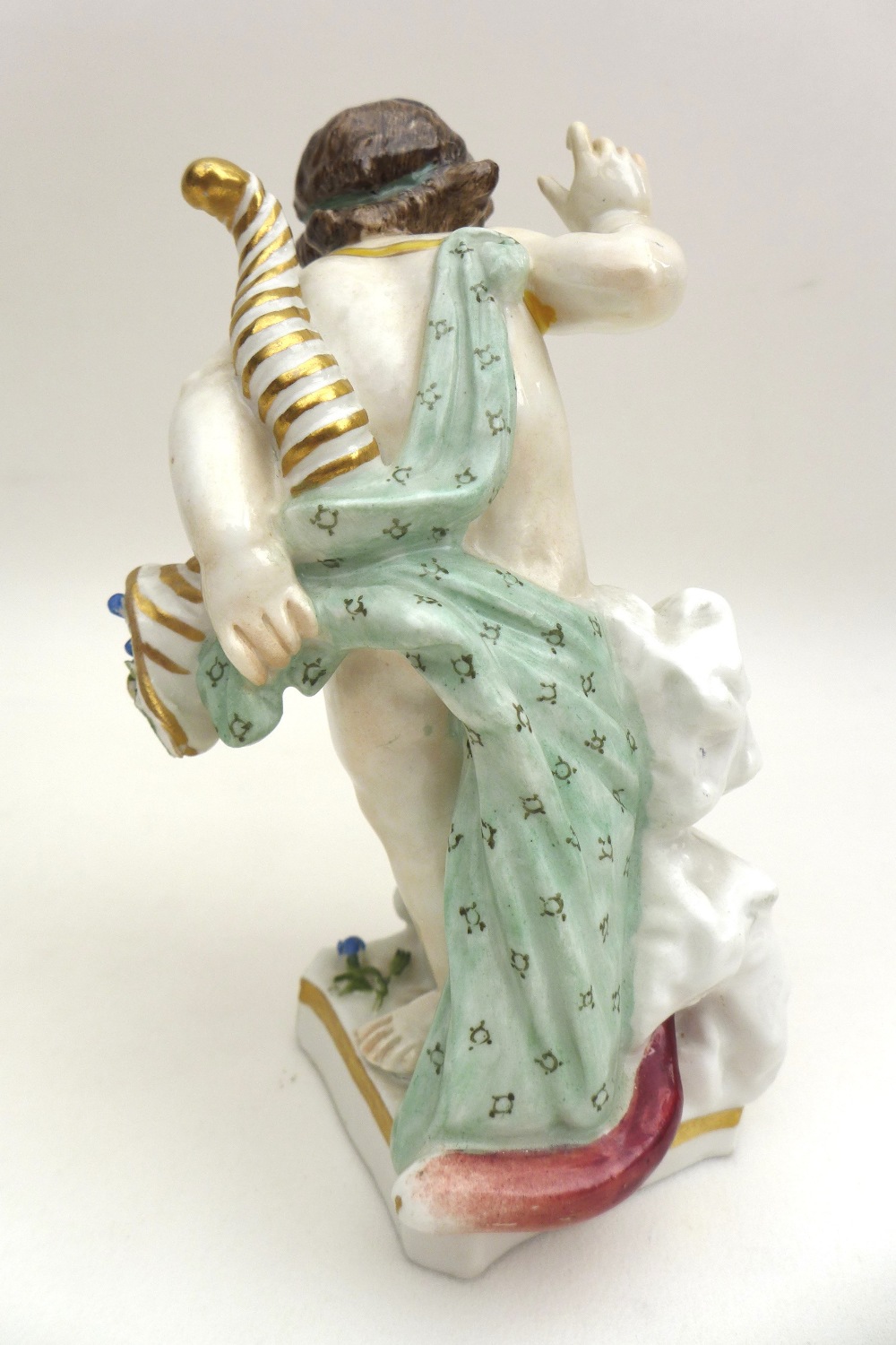 CATALOGUE AMENDMENT: A set of four 19th century Meissen style porcelain putti figures - Image 12 of 13