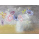 David Willetts (British, b. 1939): 'Anemones With Freesias', watercolour on paper, 55 by 76cm,
