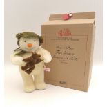 A Steiff limited edition Raymond Briggs The Snowman 'Dancing with Teddy' teddy bear, with box and