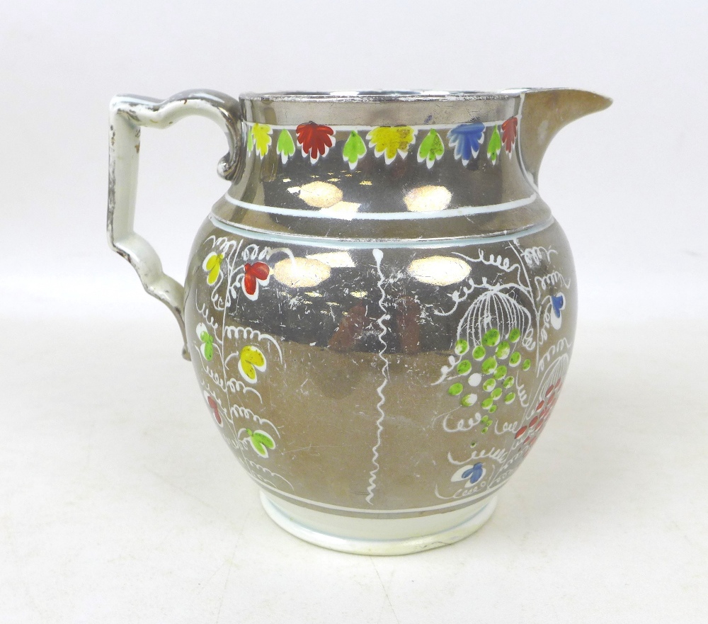 A group of four water jugs, including a Clarice Cliff tall jug with leaf and branch stylised handle, - Image 12 of 13