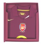A limited edition, boxed Arsenal 'Farewell to Highbury' shirt, 2049 of 3000, with 'Story of the
