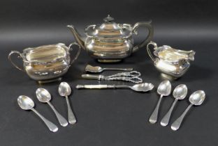 A set of six Victorian silver teaspoons, H J Lias & Son (Henry John Lias & Henry John Lias),