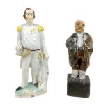 A 19th century Staffordshire flatback figurine of 'Sir Charles Napier', a/f, 40.5cm high, together