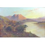 F. E. Jamieson (British, 1895-1950): Scottish landscape, oil on canvas, depicting Loch Katrine and