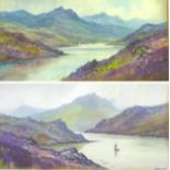 Douglas Pinder (British, 1886-1949): a pair of 20th Century watercolour landscapes, possibly