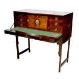 AMENDED ESTIMATES: A fine and rare late 18th century Swedish Gustavian campaign desk by Georg Haupt