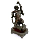 A late 19th century Japanese bronze sculpture