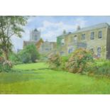 Henry John Sylvester Stannard (British 1870-1951): watercolour of rectory, Northamptonshire, signed,