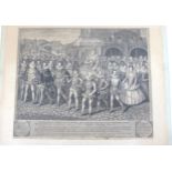 'The Royal Procession of Queen Elizabeth I in a litter, surrounded by courtiers, in procession to