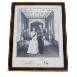 A 1979 photograph of HRH Queen Elizabeth II and Prince Philip, purportedly signed by the late