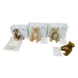 Four Steiff teddy bears, comprising limited edition 'Matthias The Nostalgic teddy Bear', numbered
