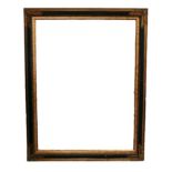 A large reproduction gilt framed mirror, 142 by 111cm.