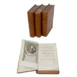 Alexander Pope 'The Works of Alexander Pope Esq.' four volumes, 16mo, full bound in calf skin