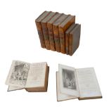 A collection of 18th century English and French literature, including 'Le Theatre Italien de