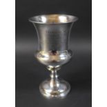 A William IV silver goblet, with later presentation inscription 'Presented to Mr. thomas Nixon on