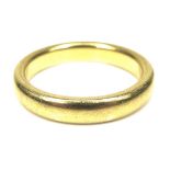 A 22ct gold wedding band ring, size J, 5.6g.