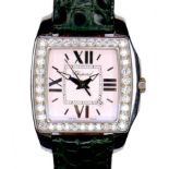 A Chopard diamond set lady's 'Two O Ten Tycoon' stainless steel wristwatch, model 8464, circa
