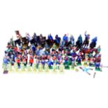 A collection of over sixty assorted toy soldiers, comprising eleven Del Prado cavalry and one