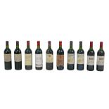 Vintage wine: a mixed parcel of Grand Cru Saint Emilion red wine, comprising two bottles of