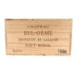 Vintage Wine: Fifteen bottles of Château Bel Orme, Tronquoy de Lalande, Cru Bourgeois, Haut-Medoc,