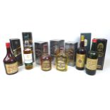 A mixed collection of whisky, including three boxed bottles of Chivas Regal and a boxed bottle of